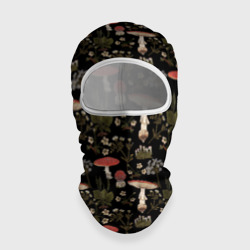 Балаклава 3D Мухоморы и яблоневые цветы