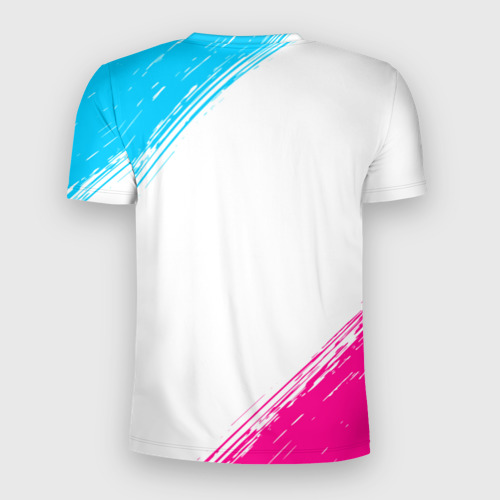 Мужская футболка 3D Slim Danganronpa neon gradient style, цвет 3D печать - фото 2