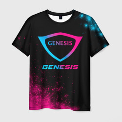 Мужская футболка 3D Genesis - neon gradient