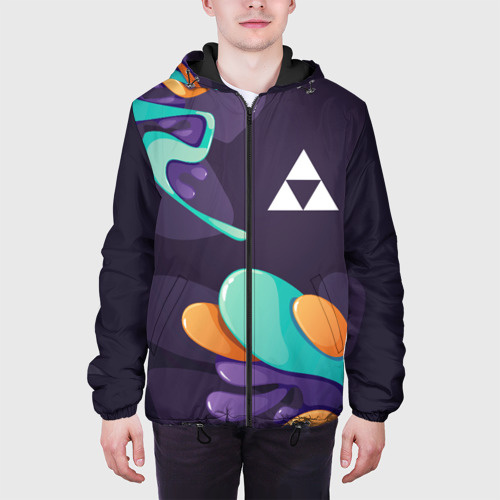 Мужская куртка 3D Zelda graffity splash, цвет 3D печать - фото 4