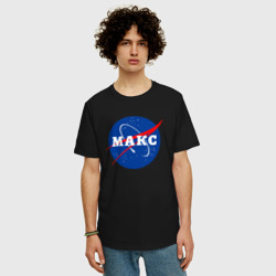 Мужская футболка хлопок Oversize Макс НАСА - фото 2