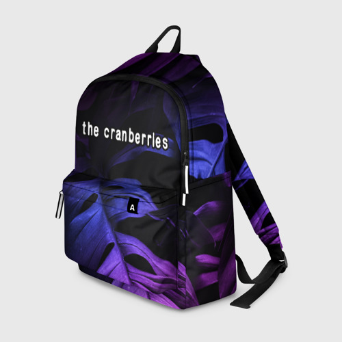 Рюкзак с принтом The Cranberries neon monstera, вид спереди №1