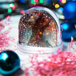 Игрушка Снежный шар Сказочное дерево - фото 2