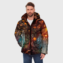 Мужская зимняя куртка 3D Сказочное дерево - фото 2