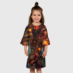 Детское платье 3D Сказочное дерево - фото 2