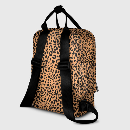 Женский рюкзак 3D Оранжевое леопардовое поле - фото 5