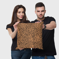 Подушка 3D Оранжевое леопардовое поле - фото 2