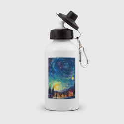 Бутылка спортивная Ночной пейзаж в стиле Ван Гога