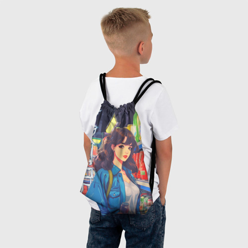 Рюкзак-мешок 3D Crush - ретро девочка-аниме в магазине - фото 4