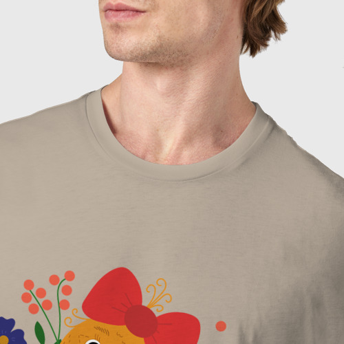 Мужская футболка хлопок с принтом Утя, фото #4