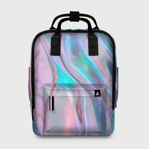 Женский рюкзак 3D с принтом Атласный шёлк, вид спереди #2