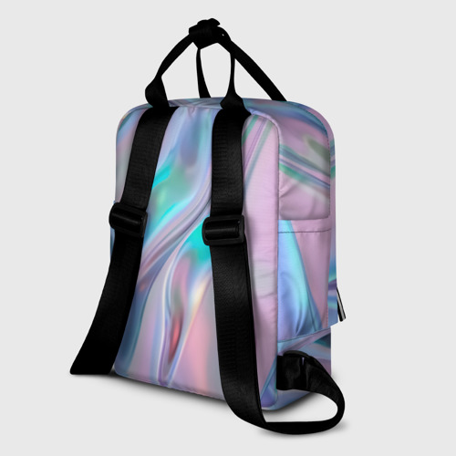 Женский рюкзак 3D с принтом Атласный шёлк, вид сзади #1