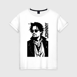 Женская футболка хлопок Johnny Depp - graphics