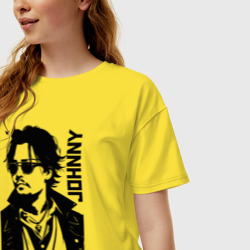 Женская футболка хлопок Oversize Johnny Depp - graphics - фото 2