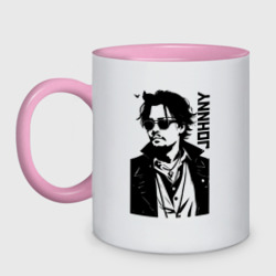 Кружка двухцветная Johnny Depp - graphics