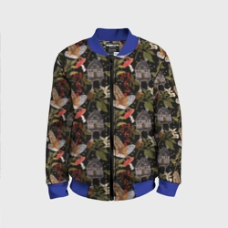 Детский бомбер 3D Избушки и сипухи