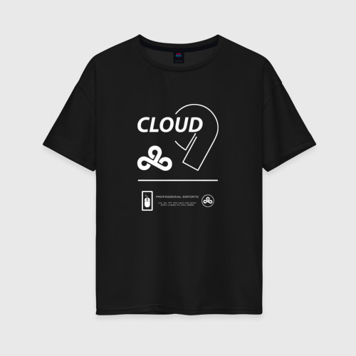 Женская футболка хлопок Oversize с принтом Cloud9 - Summer, вид спереди #2
