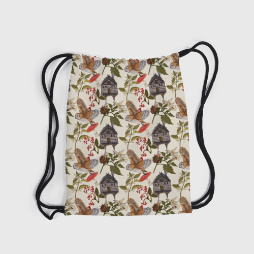 Рюкзак-мешок 3D Избушки и совы сипухи - фото 6