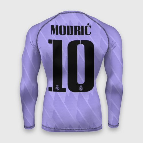 Мужской рашгард 3D Лука Модрич Реал Мадрид форма 22-23 гостевая, цвет 3D печать - фото 2