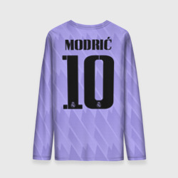 Мужской лонгслив 3D Лука Модрич Реал Мадрид форма 22-23 гостевая