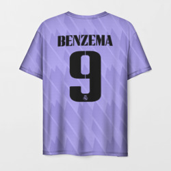 Мужская футболка 3D Карим Бензема Реал Мадрид форма 22-23 гостевая