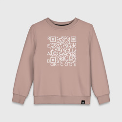 Детский свитшот хлопок Белый QR-code: Моя жизнь - мои правила