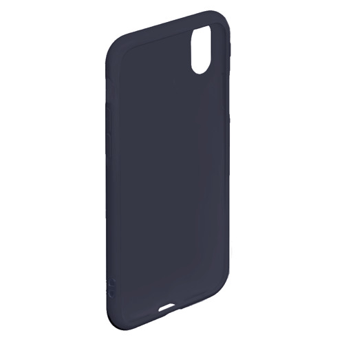 Чехол для iPhone XS Max матовый Mini с потертостями на темном фоне - фото 4