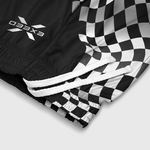 Детские спортивные шорты 3D Exeed racing flag, цвет 3D печать - фото 6