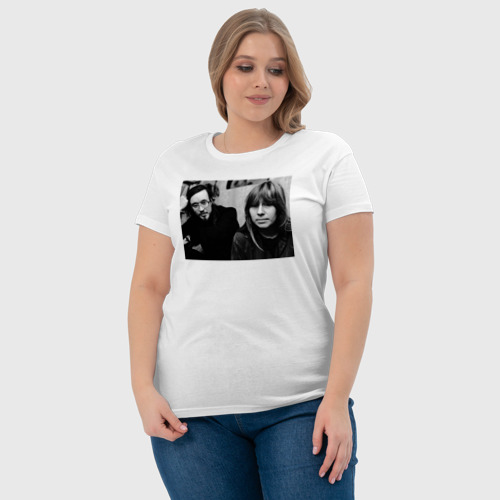 Женская футболка хлопок Янка и Егор, цвет белый - фото 6
