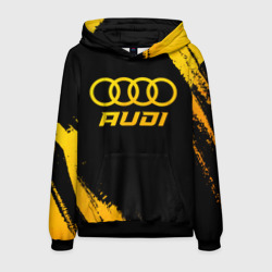 Мужская толстовка 3D Audi - gold gradient