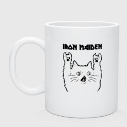 Кружка керамическая Iron Maiden - rock cat