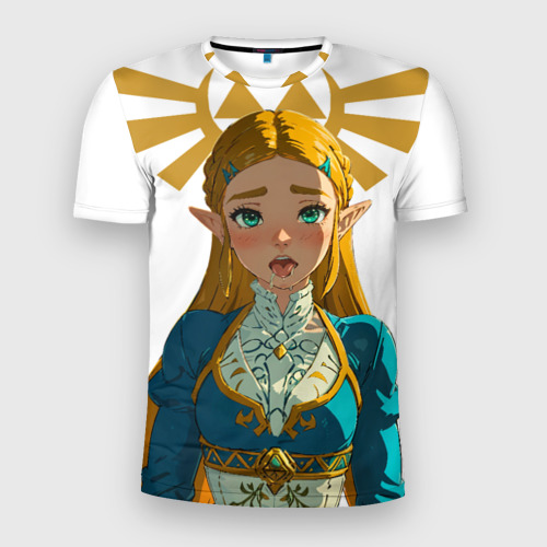 Мужская футболка 3D Slim The legend of Zelda - ahegao, цвет 3D печать