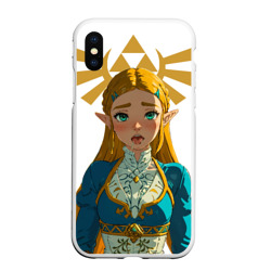 Чехол для iPhone XS Max матовый The legend of Zelda - ahegao