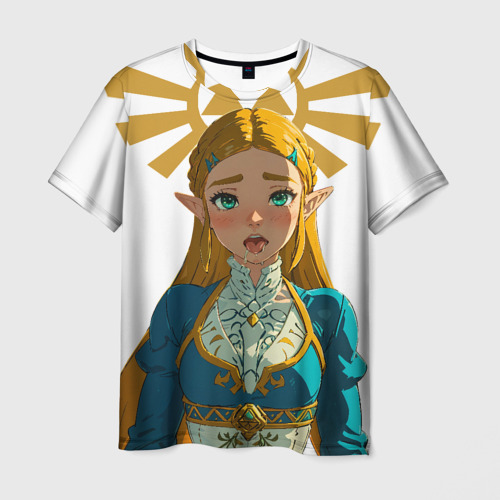 Мужская футболка 3D The legend of Zelda - ahegao, цвет 3D печать