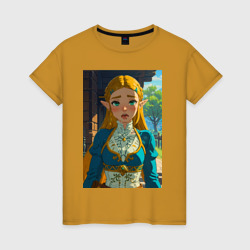 Женская футболка хлопок The legend of Zelda - ahegao art