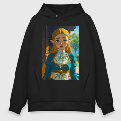 The legend of Zelda - ahegao art – Мужское худи Oversize хлопок с принтом купить со скидкой в -21%