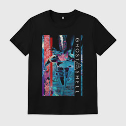 Мужская футболка хлопок Ghost in the shell - Motoko