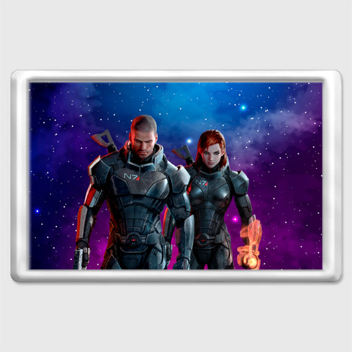 Магнит 45*70 Mass Effect N7 space, цвет прозрачный