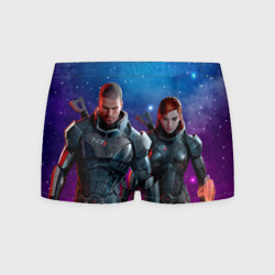 Мужские трусы 3D Mass Effect N7 space