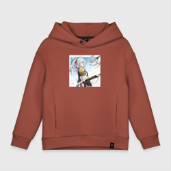 Детское худи Oversize хлопок Цзин Юань с птичкой