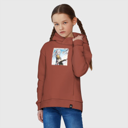 Детское худи Oversize хлопок Цзин Юань с птичкой - фото 2