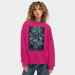 Женский свитшот oversize без начеса хлопок Призрак в доспехах - проект 2501 - фото 2
