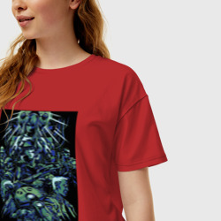 Женская футболка хлопок Oversize Призрак в доспехах - проект 2501 - фото 2