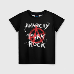 Детская футболка 3D Анархия - панк рок