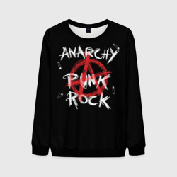 Мужской свитшот 3D Анархия - панк рок