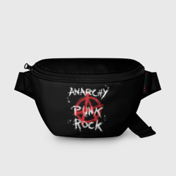 Поясная сумка 3D Анархия - панк рок
