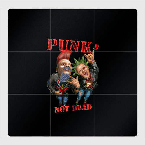 Магнитный плакат 3Х3 Punk's Not Dead - панки хой