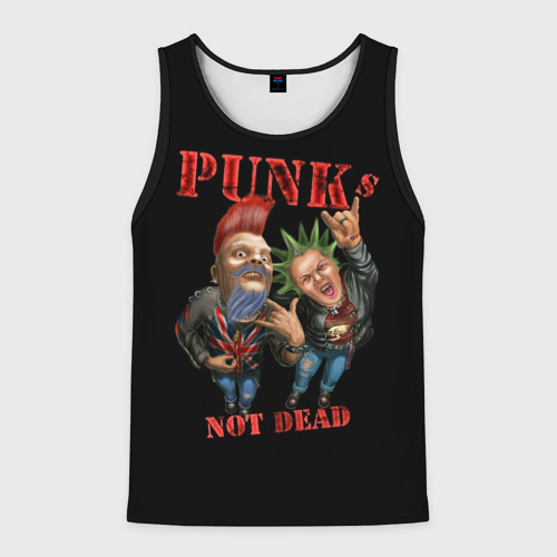 Мужская майка 3D Punk's Not Dead - панки хой, цвет 3D печать