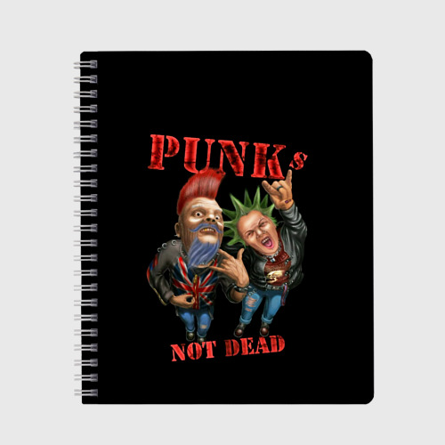 Тетрадь Punk's Not Dead - панки хой, цвет линия