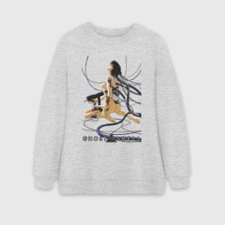 Женский свитшот oversize без начеса хлопок Майор Мотоко Кусанаги